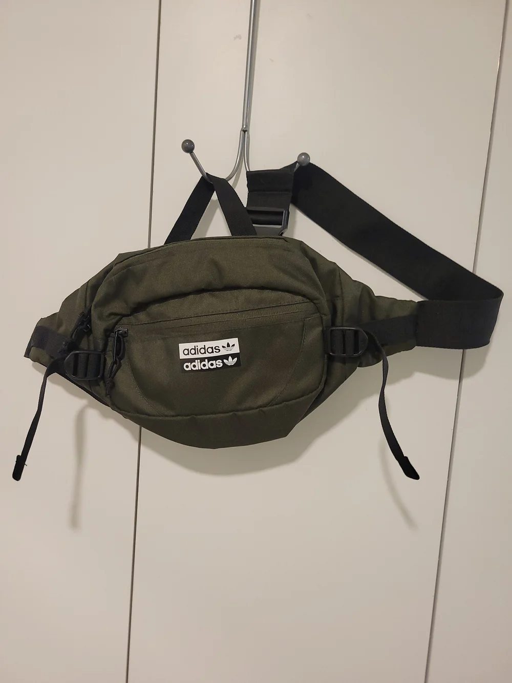 adidas Olive Waist Pack with Black Strap